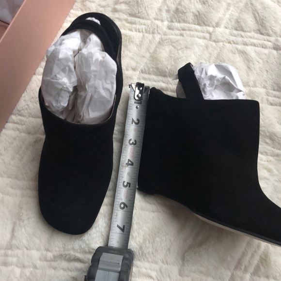 New miu miu Black suede leather mule heels black - Picture 4 of 8